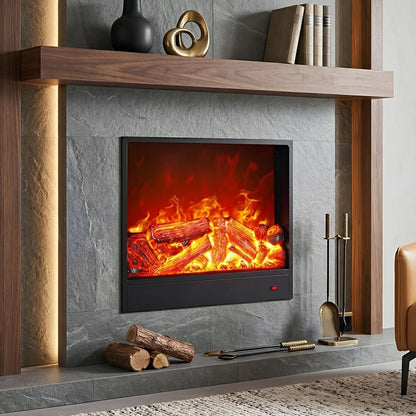 Recessed Wall Heater LED Flame Effect Remote Control