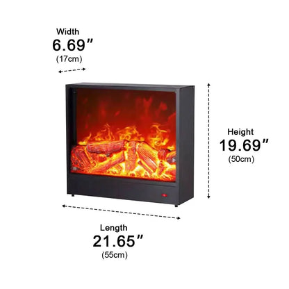 Recessed Wall Heater LED Flame Effect Remote Control
