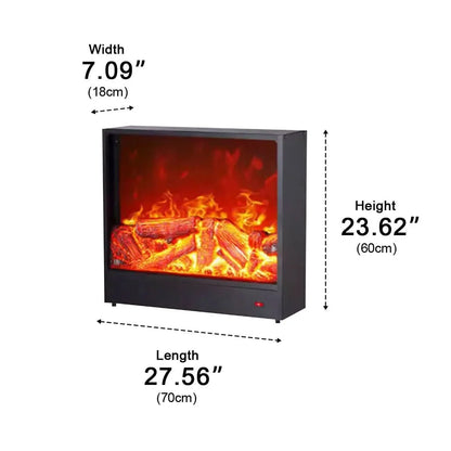 Recessed Wall Heater LED Flame Effect Remote Control