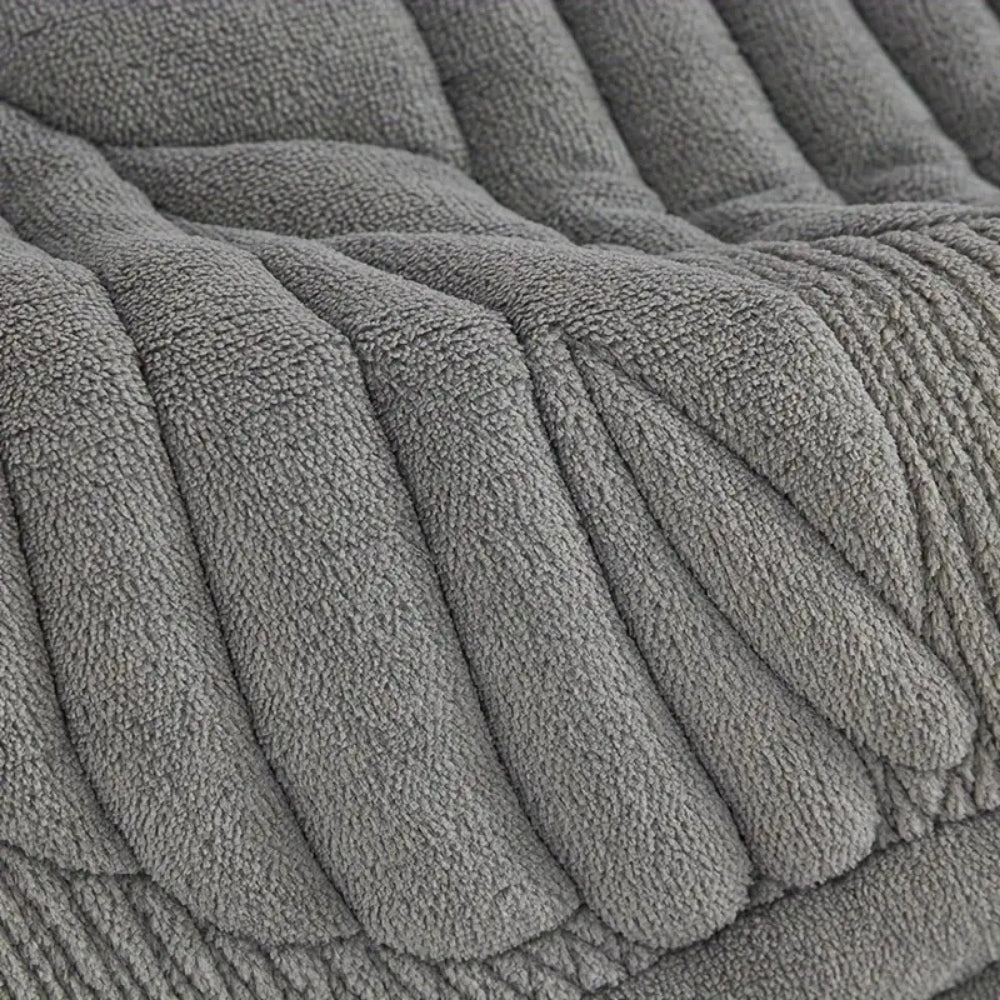 Recliner Armchair Cover Microfiber Leaf Pattern Elastic Fit