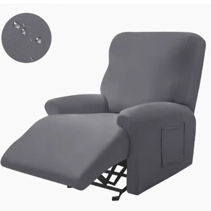Recliner Cover Padded With Cup Holders & Non-Slip Backing