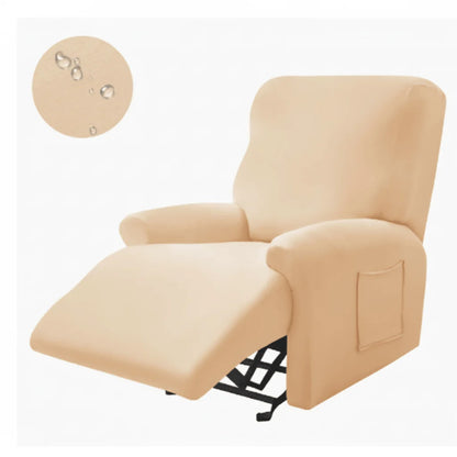 Recliner Cover Padded With Cup Holders & Non-Slip Backing