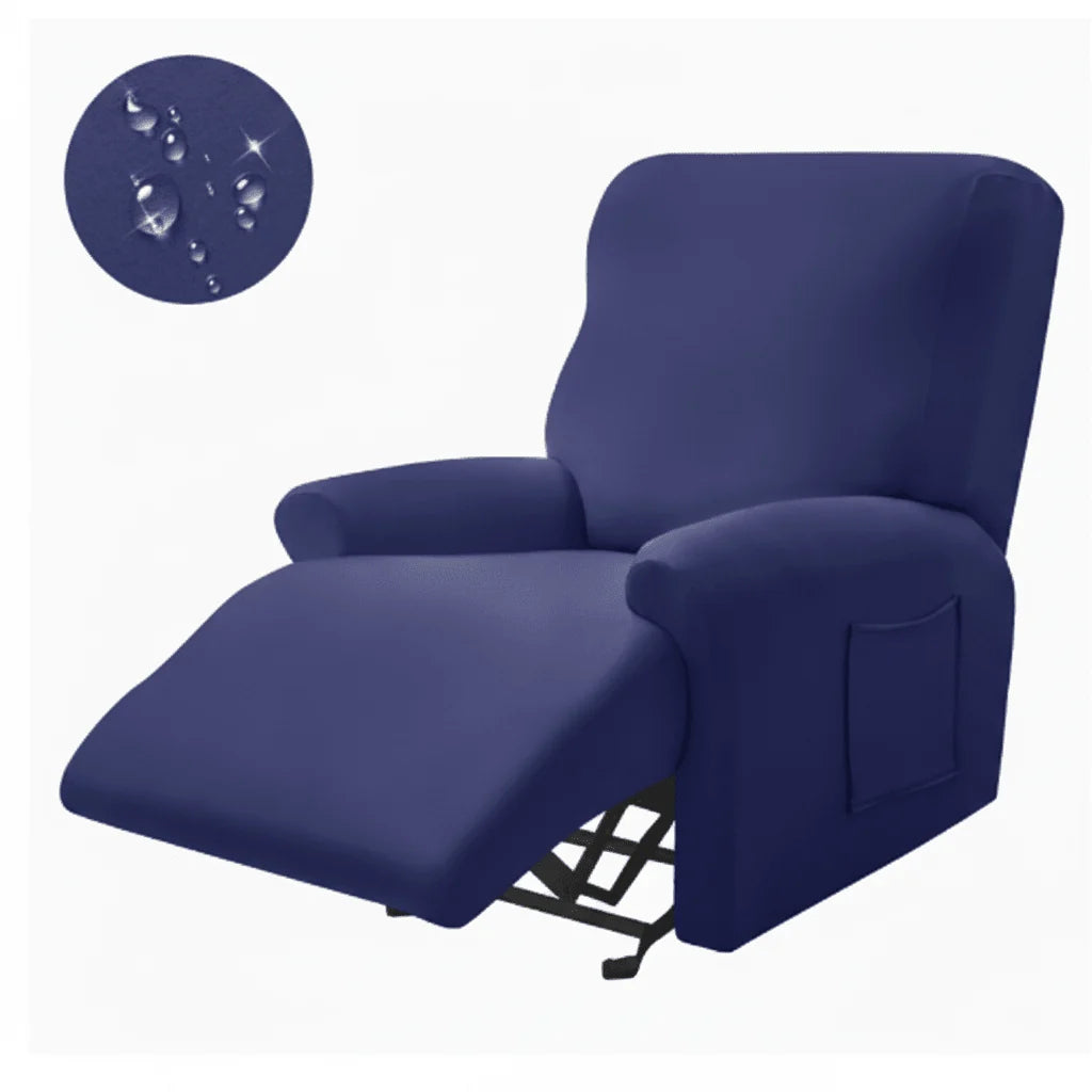 Recliner Cover Padded With Cup Holders & Non-Slip Backing