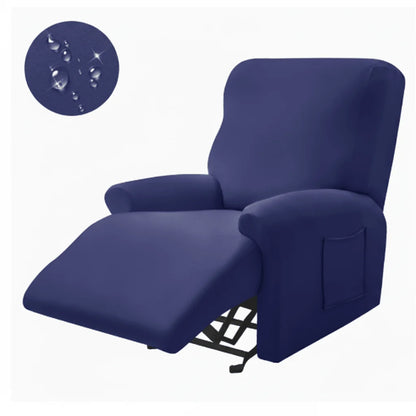 Recliner Cover Padded With Cup Holders & Non-Slip Backing