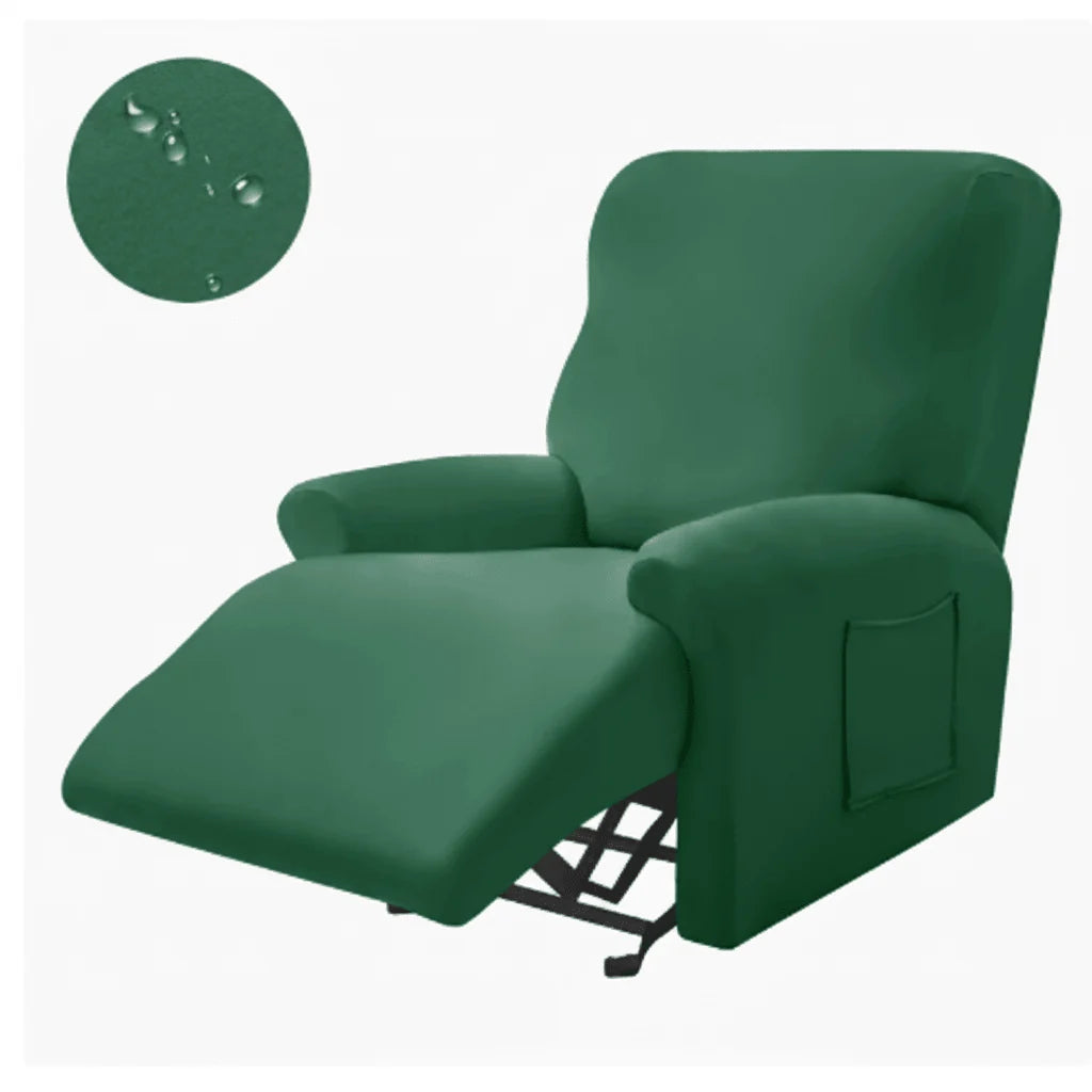 Recliner Cover Padded With Cup Holders & Non-Slip Backing