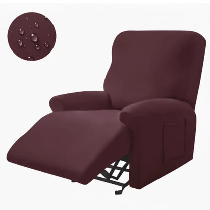 Recliner Cover Padded With Cup Holders & Non-Slip Backing