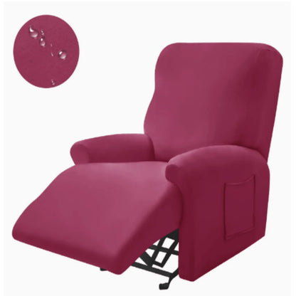 Recliner Cover Padded With Cup Holders & Non-Slip Backing