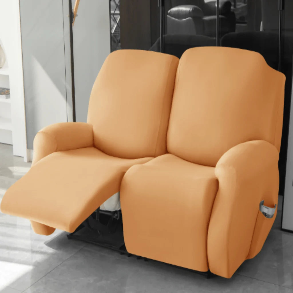 Recliner Cover Padded With Cup Holders & Non-Slip Backing