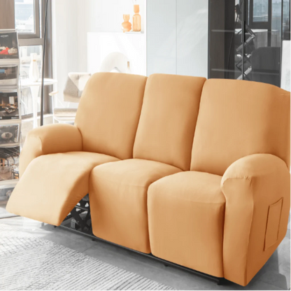 Recliner Cover Padded With Cup Holders & Non-Slip Backing