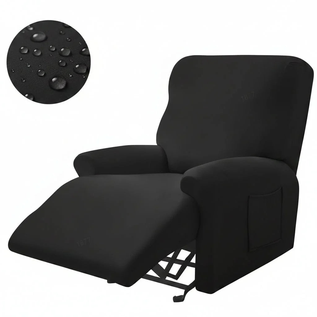 Recliner Cover Padded With Cup Holders & Non-Slip Backing