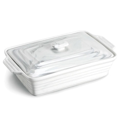 Rectangular Casserole Glazed Porcelain Oven & Microwave Safe