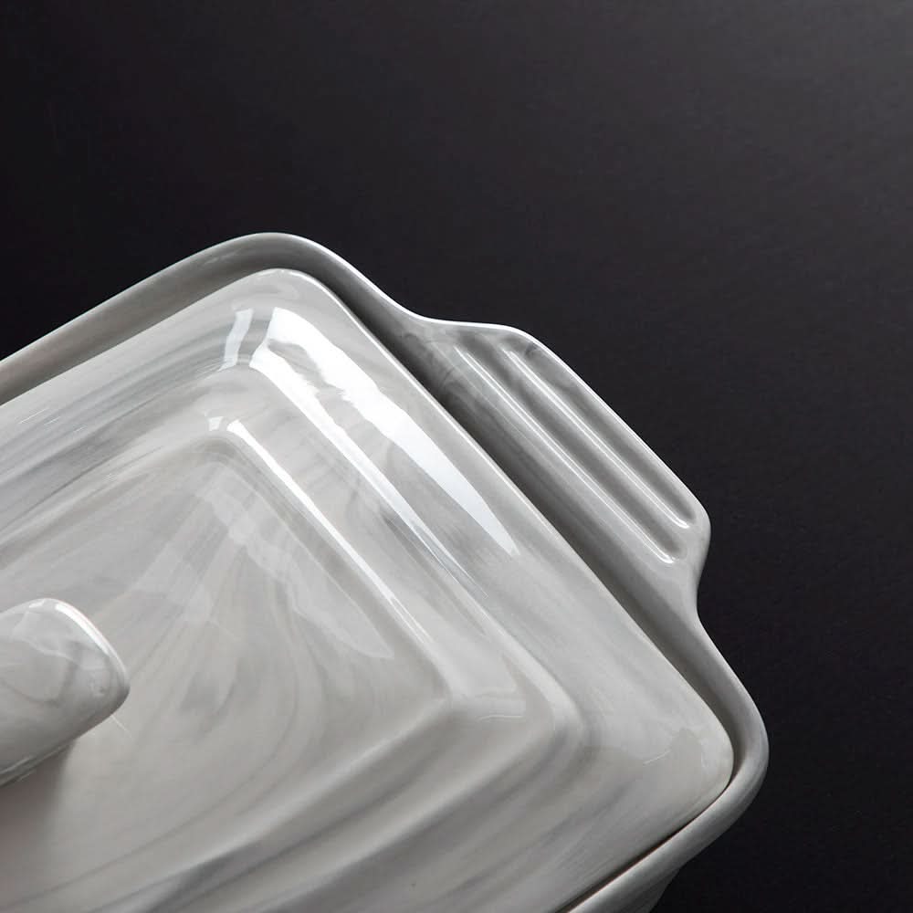 Rectangular Casserole Glazed Porcelain Oven & Microwave Safe