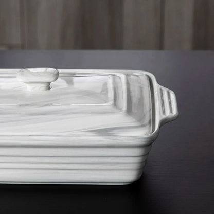Rectangular Casserole Glazed Porcelain Oven & Microwave Safe