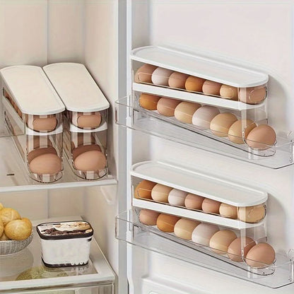Refrigerator Egg Organizer Sliding Shelf 16 Egg Capacity
