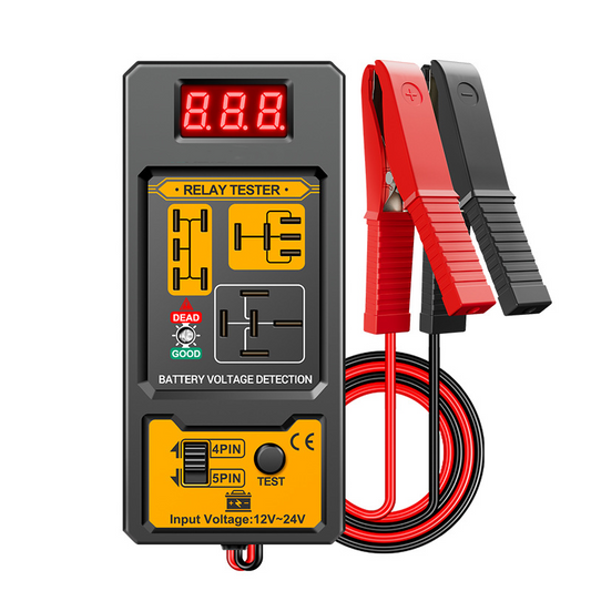 Relay Voltage Tester LED Display Insulated Clamps