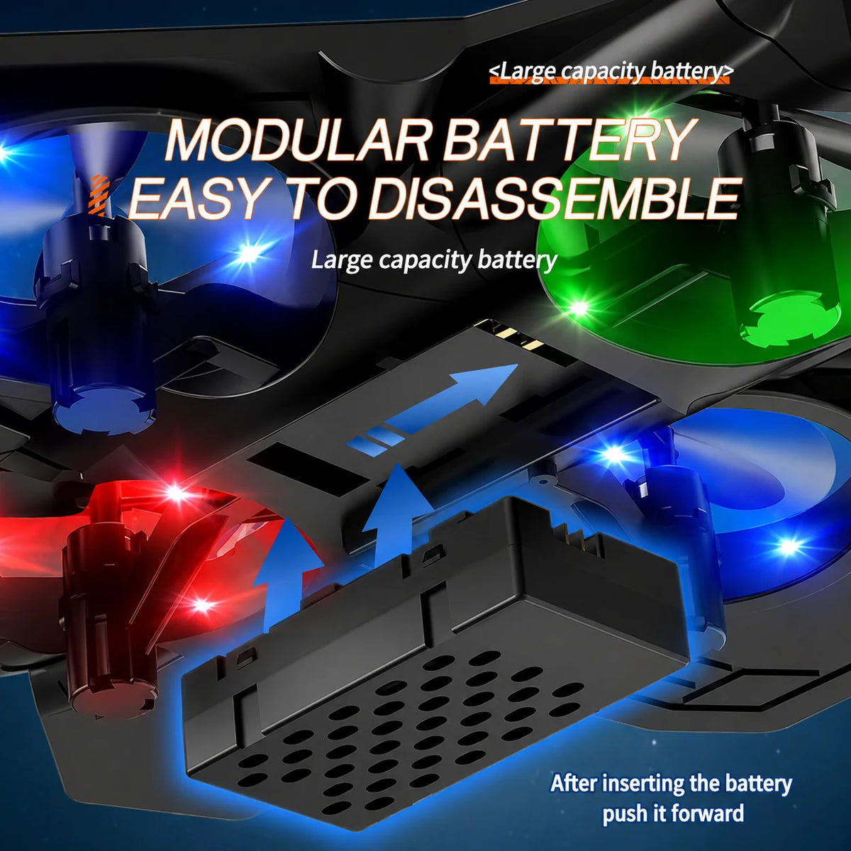 Remote Control Fighter Jet 360° Stunts LED Lights Shock-Resistant