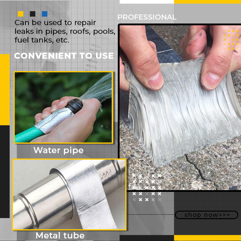 Repair Tape Waterproof Butyl Rubber Aluminum Backing