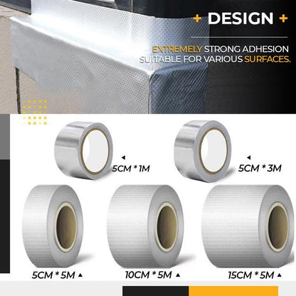 Repair Tape Waterproof Butyl Rubber Aluminum Backing