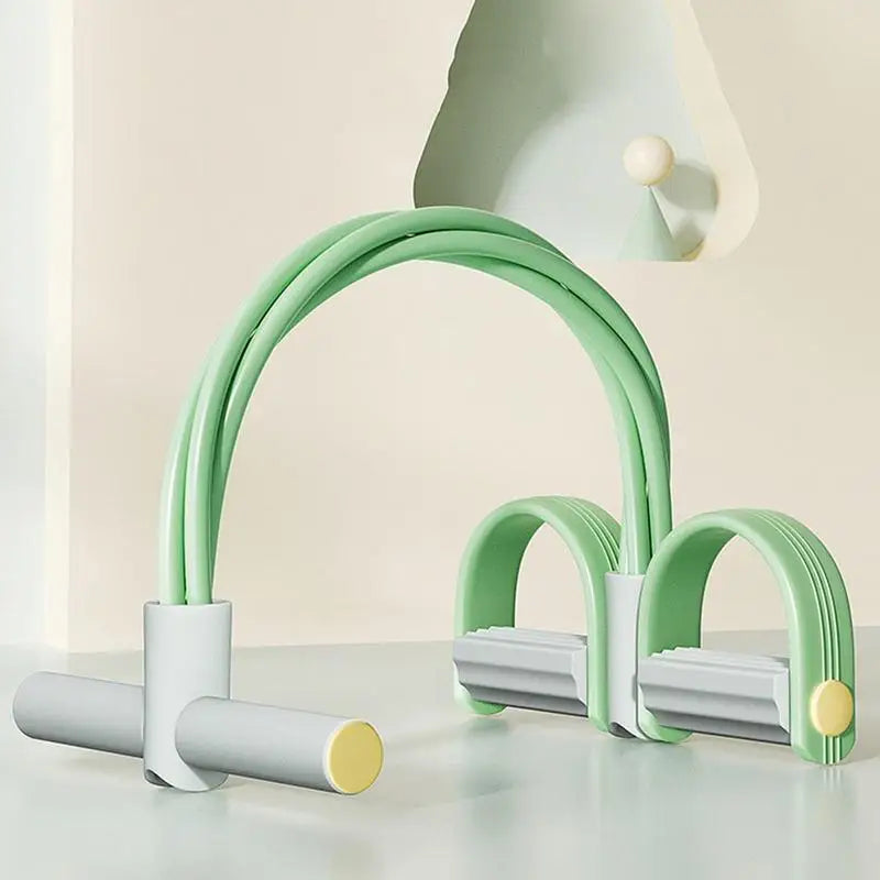 Resistance Band 4-Tube System Foam Handles & Non-Slip Pedals