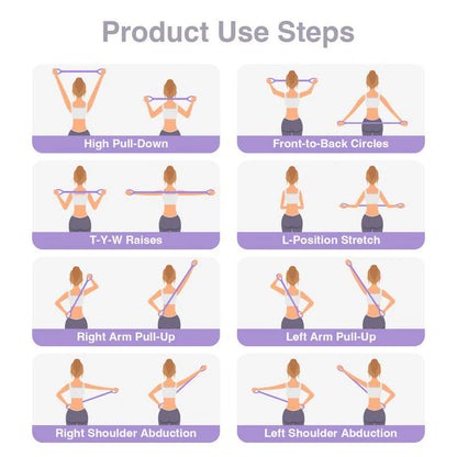 Resistance Band Double-Loop Handle Silicone 20 lb