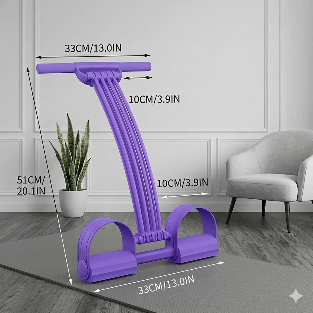 Resistance Band Full-Body Ergonomic Footrests Lightweight & Portable
