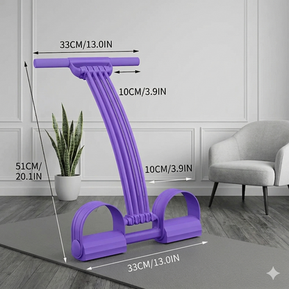 Resistance Band Full-Body Ergonomic Footrests Lightweight & Portable