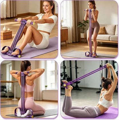 Resistance Band Full-Body Ergonomic Footrests Lightweight & Portable