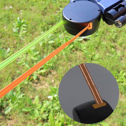 Retractable Dog Leash Tangle-Free LED Light & Bag Dispenser