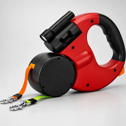 Retractable Leash Dual 10 Ft Anti-Tangle & LED