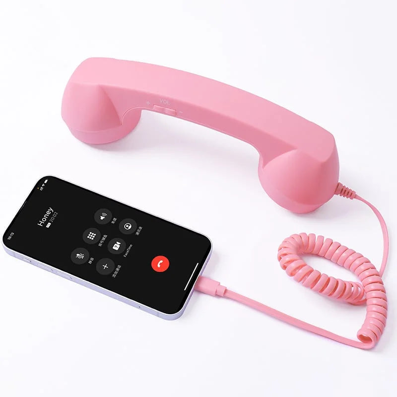 Retro Handset Ergonomic USB Plug & Play Call Controls