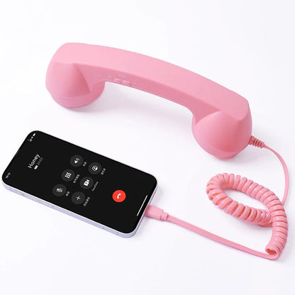 Retro Handset Ergonomic USB Plug & Play Call Controls