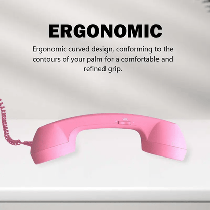 Retro Handset Ergonomic USB Plug & Play Call Controls