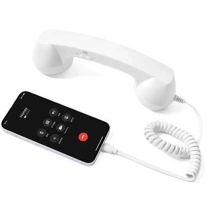 Retro Handset Ergonomic USB Plug & Play Call Controls