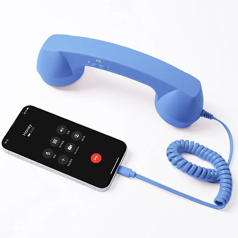 Retro Handset Ergonomic USB Plug & Play Call Controls
