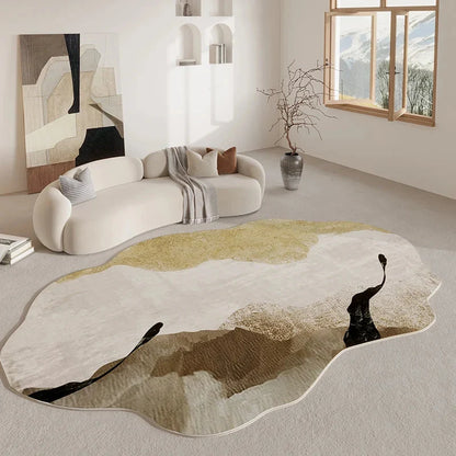 Retro Soft Area Rug for Bedroom and Living Room