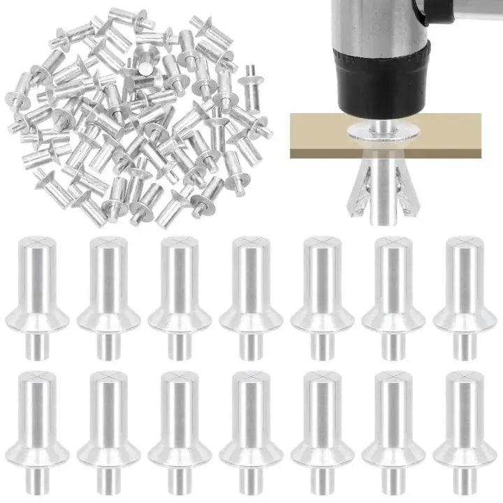Rivet Set Aluminum Smooth Head Set of 100