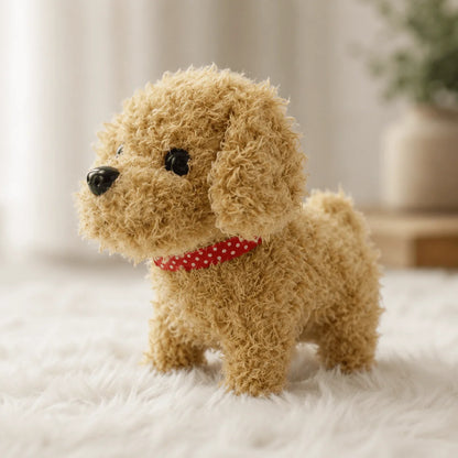 Robot Dog Toy Interactive Movement Barking Sounds & Soft Plush Exterior