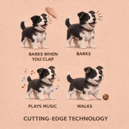 Robot Dog Toy Walking & Barking Interactive Plush