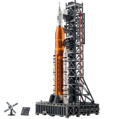 Rocket Building Kit 3601 Pieces Multistage with Launch Tower & Orion Capsule