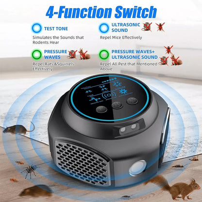 Rodent Repeller Plug-In Ultrasonic Four Modes