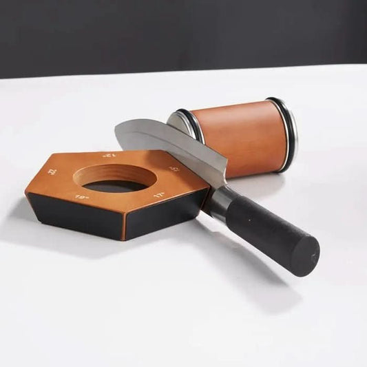 Rolling Knife Sharpener Diamond Stones Magnetic Angle Guide