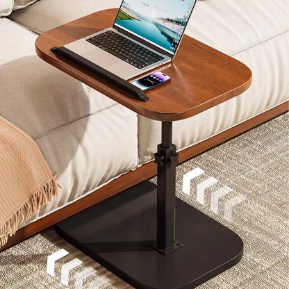 Rolling Laptop Desk Height-Adjustable 360° Swivel Top