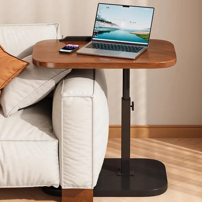Rolling Laptop Desk Height-Adjustable 360° Swivel Top