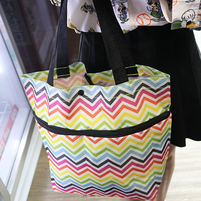 Rolling Shopping Bag Wheeled & Expandable Waterproof Oxford