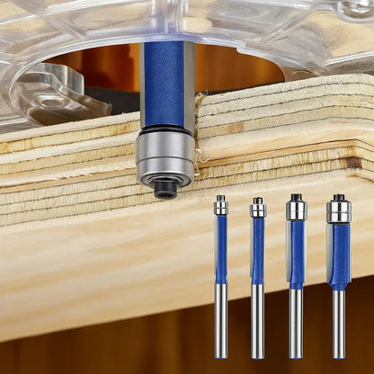 Rotary Deburring Bit Set Double Bearing Set of 4