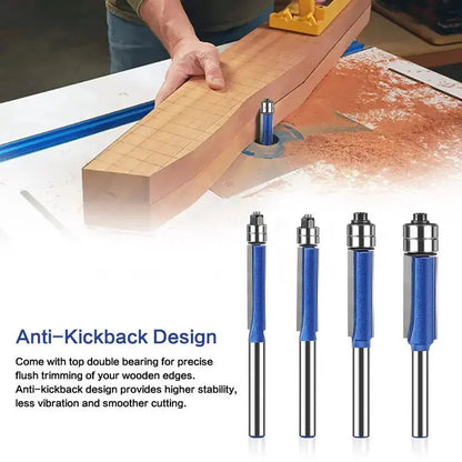 Rotary Deburring Bit Set Double Bearing Set of 4