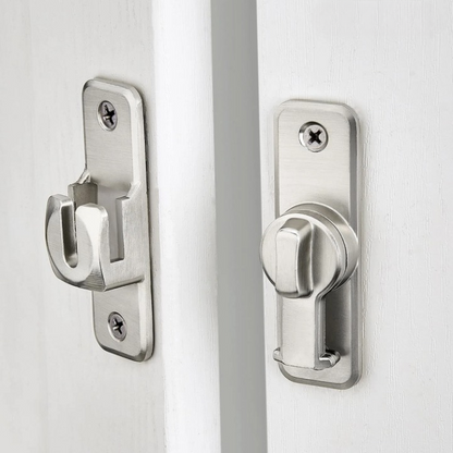 Rotary Door Bolt Lock Corrosion-Resistant Aluminum 2-Pack Quick Installation