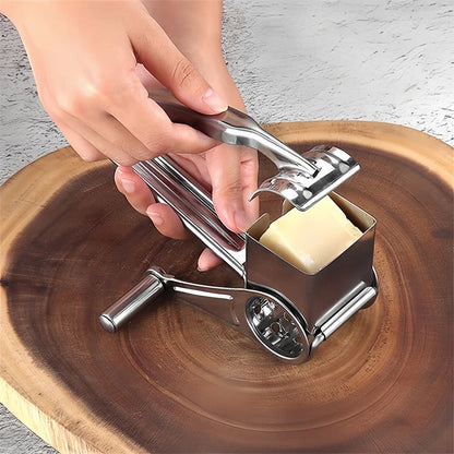 Rotary Grater Stainless Steel Hand Crank Compact