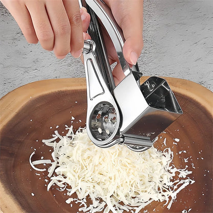 Rotary Grater Stainless Steel Hand Crank Compact