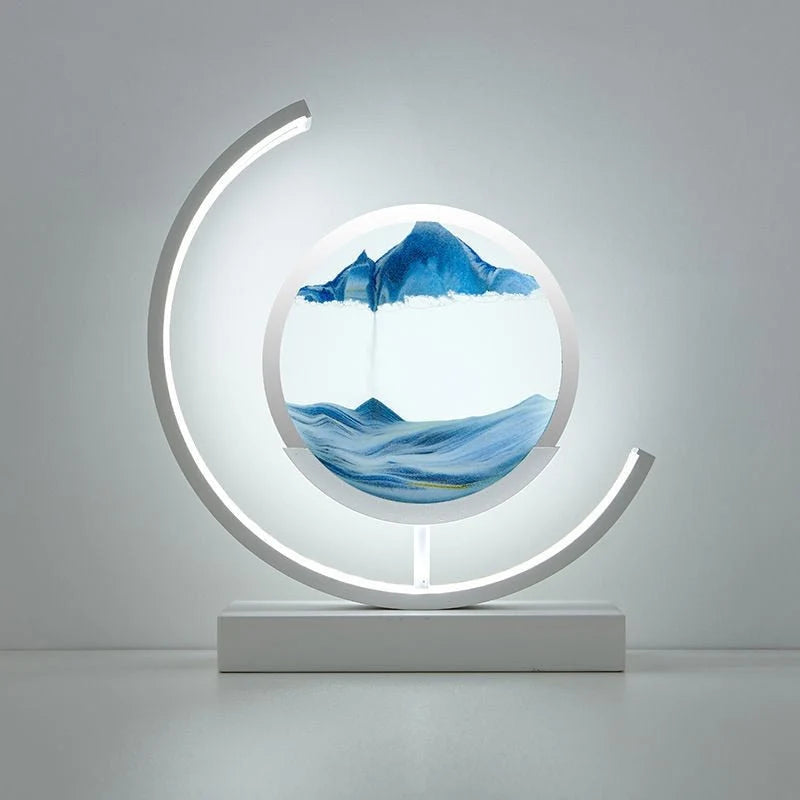 Rotating Sand Art Lamp Sealed Sand LED Touch Sensor